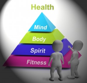 Health Symbol Shows Fitness Strength And Wellbeing